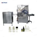 Mașină de capsare automată pentru umplere a sticlei cu ulei lichid pentru țigarete electronice
