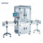 Mașină automată de etichetare cu sigilare a borcanelor de conserve metalice