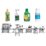 Linie automată de etichetare a capacului de umplere a îngrășămintelor lichide cu pesticide