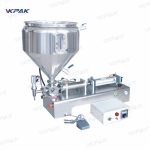 Mașină pneumatică de umplere a cremei de sos gros cu amestecare