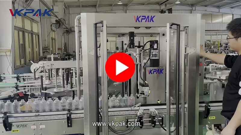 Linie de umplere cu un singur cap pentru sos, șampon