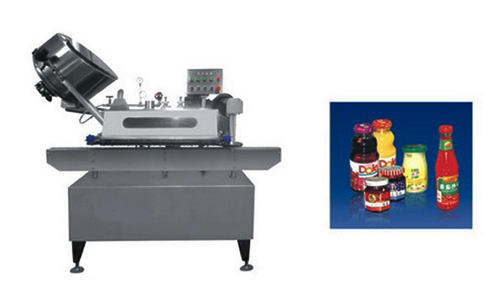 Button-controlled system glass Jar twist off Steam Capper equipment vacuum capping machine for sauce mașină de acoperire cu vid controlată prin butoane twist off.jpg