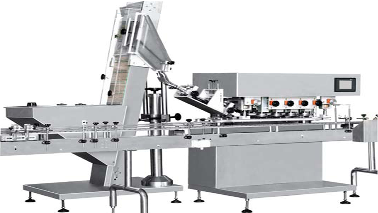 automatic linear capping machine for glass bottles mașină de acoperire cu șurub de mare viteză.png