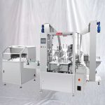 Mașină de etichetat cu capac de umplere a sticlelor mici de lichid cu unscrambler