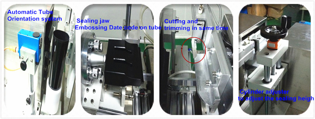 Ultrasound sealing machine for tubes Sigilant cu ultrasunete pentru tuburi