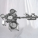 Mașină de umplere a tuburilor de testare mici cu etichetatoare orizontală