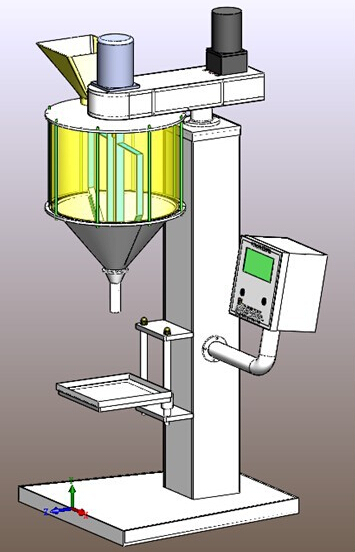 CAD illustration of powder filling machine desen ilustrație pentru filler.jpg